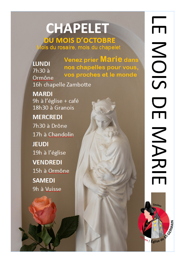 Chapelet octobre 2026